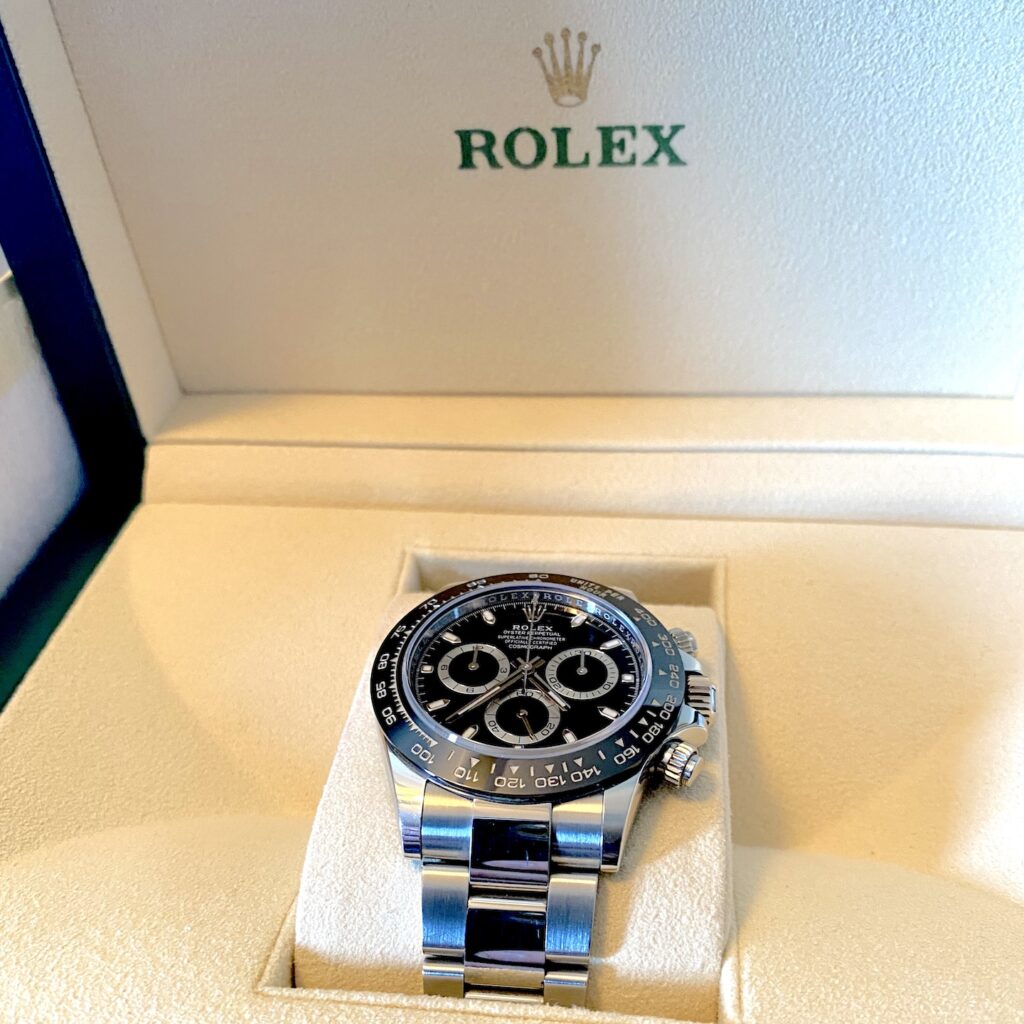 Rolex in box