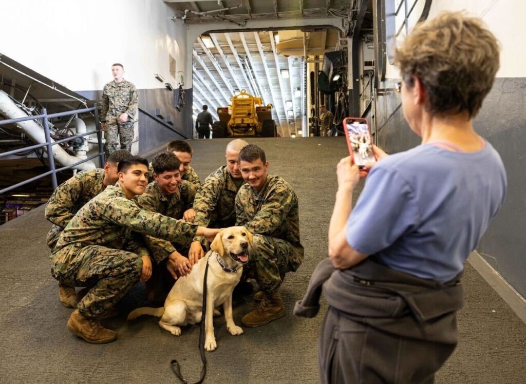 USS Wasp Ike with sailors