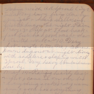 World War I diary